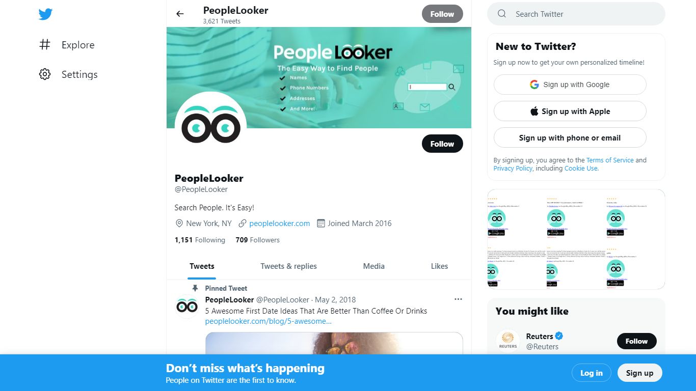 PeopleLooker (@PeopleLooker) / Twitter